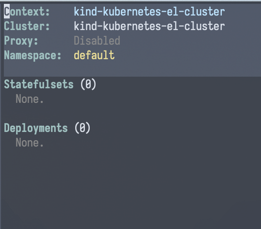 Overview buffer showing a disabled proxy server